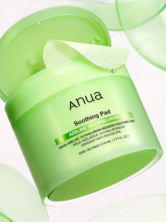 Anua Azelaic Acid 10% Hyaluron Redness Soothing Pads – Sensitive Skin Pad 230ml / 90pads-0